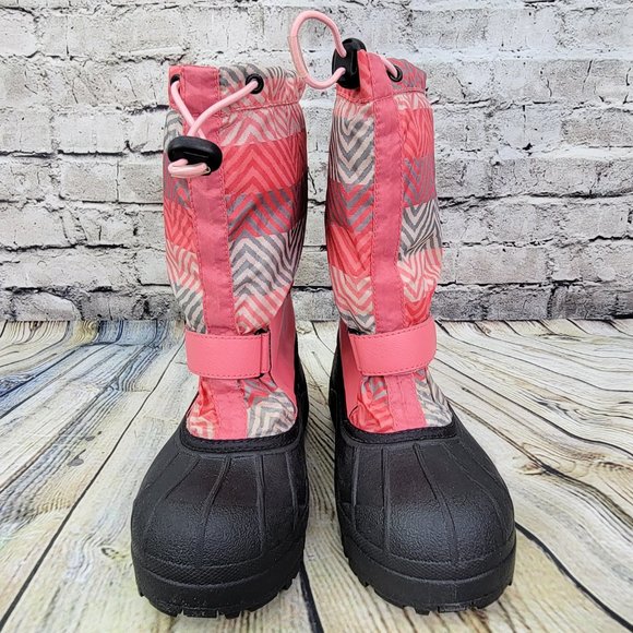 Columbia Powderbug Winter Snow Boots Women's Size 7 Pink Insulated 400 Gram - Picture 3 of 8